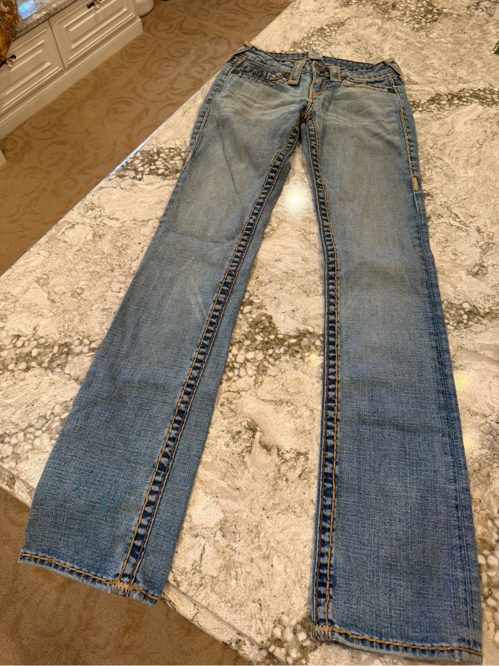 True Religion Light Blue Flared Women's Jeans